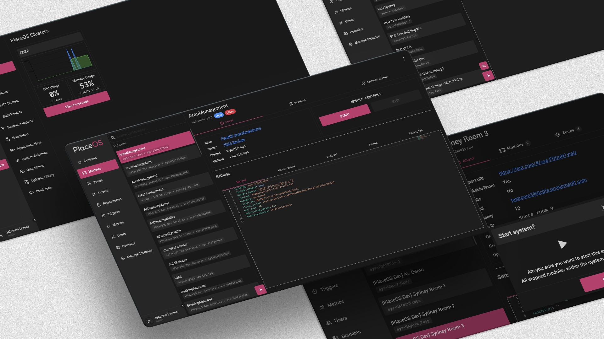 Backoffice Interface Screenshot 1